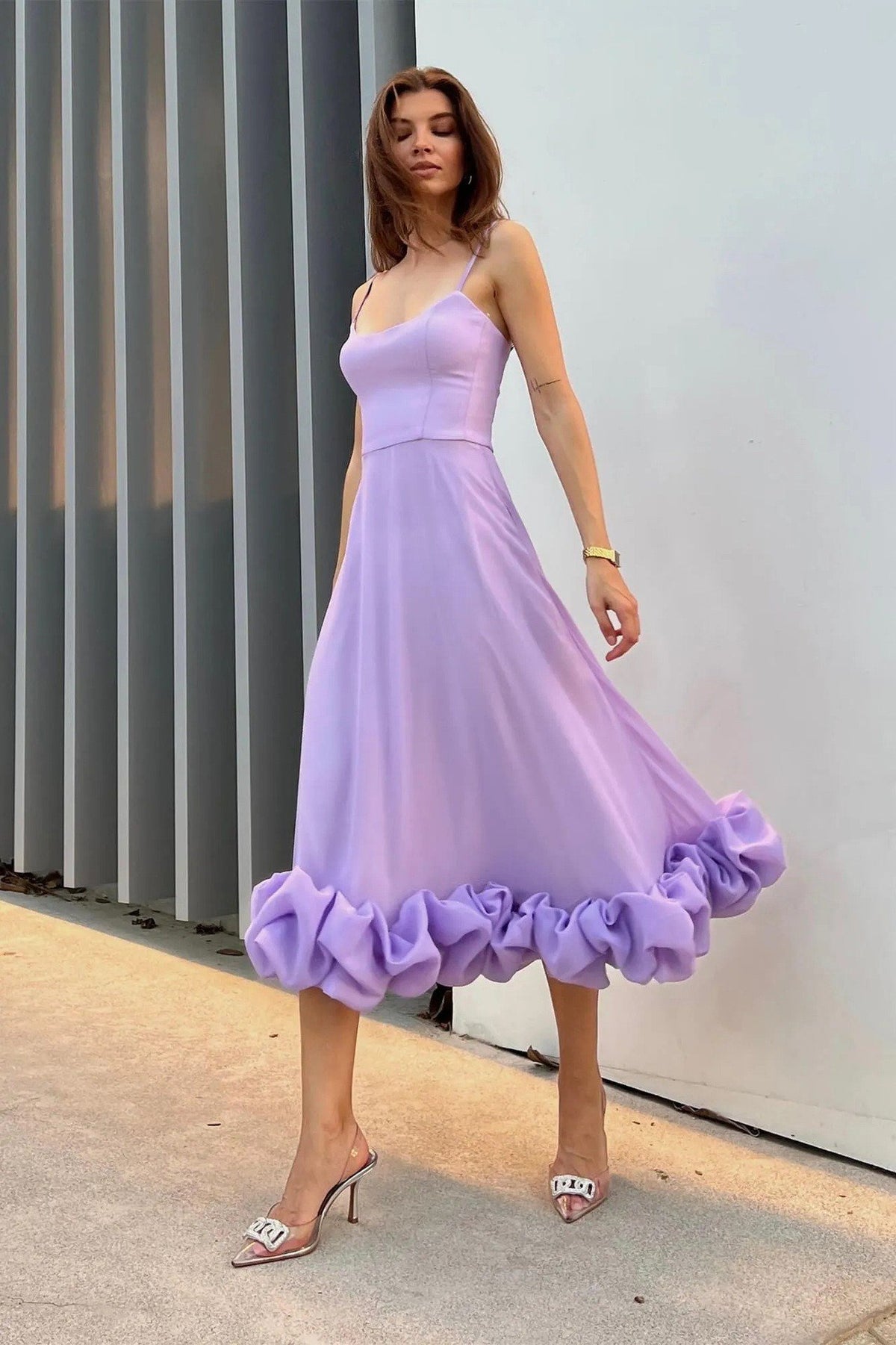 FLOUNCE DRESS
