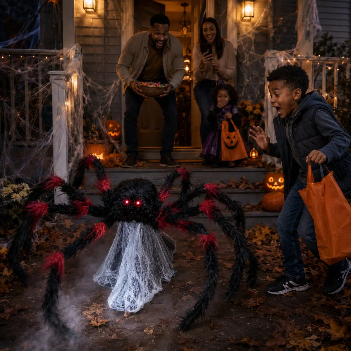 💚LAST DAY 50% OFF🕷🕸 LED Jumping Spider Animatronic