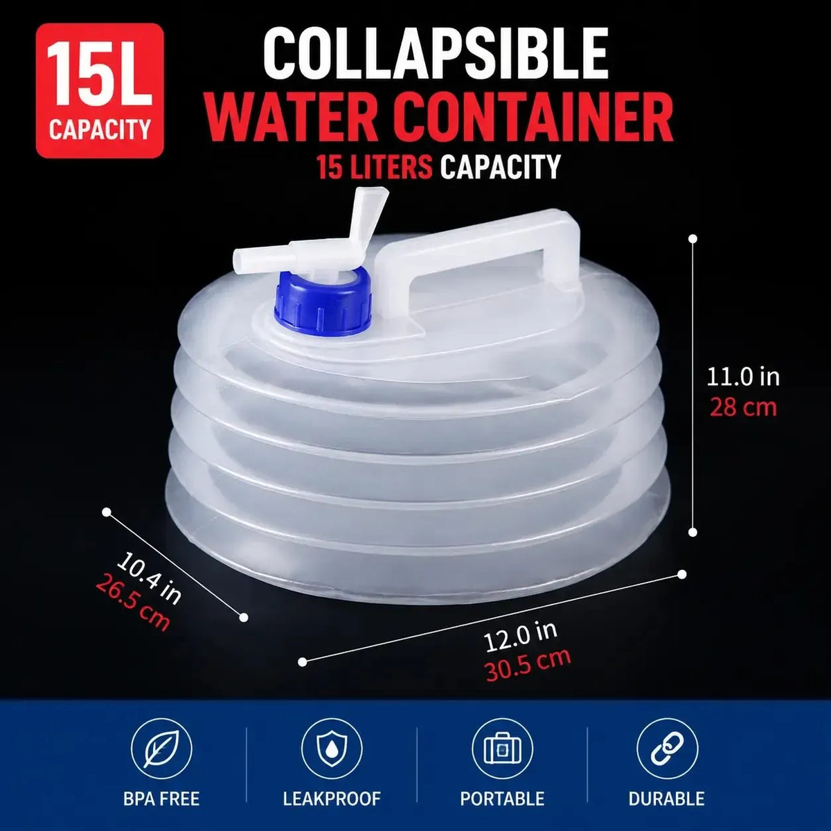 📢📢50% OFF !! ⏰Collapsible Water Container with Spigot