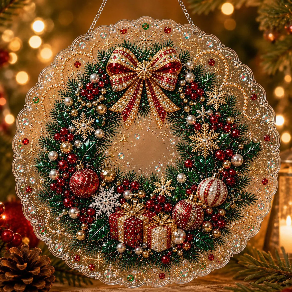 🎉🎅 Acrylic Christmas Diamond Ornament Kit — Create a Sparkling Holiday Decoration! ✨