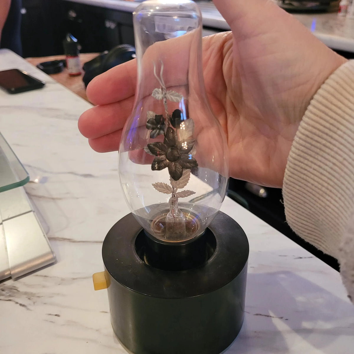 💡Vintage 1930's Working Converted Oil Lamp