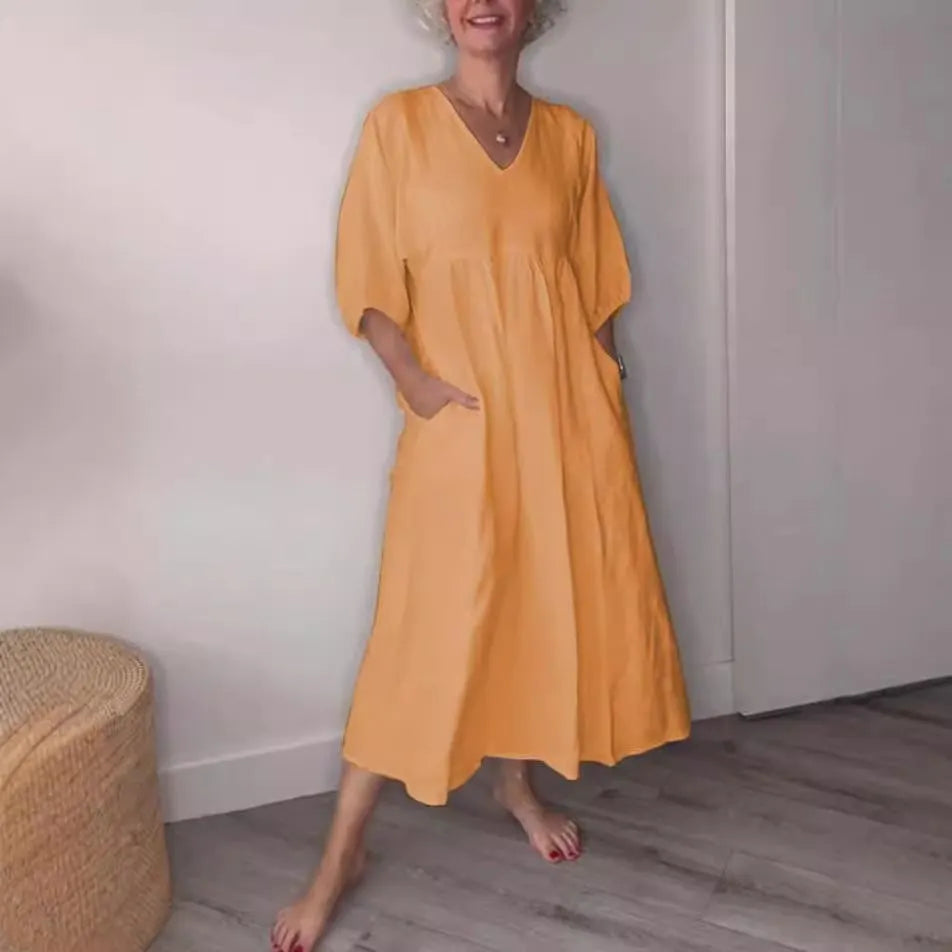 💖🦢 Women's V-neck Casual Dress