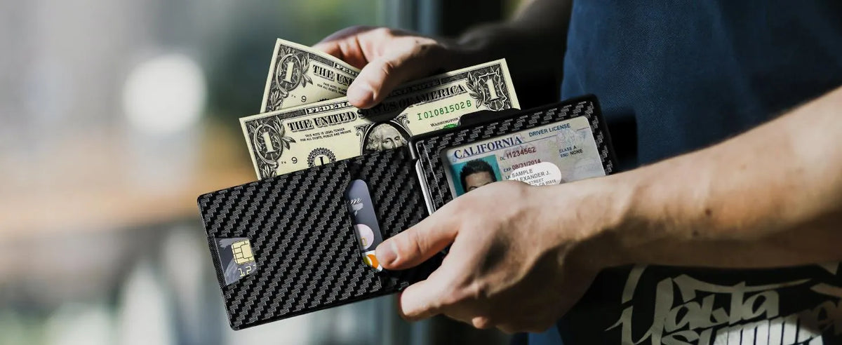 🔥 HOT SALE 🔥LAST DAY SALE 49% OFF-🔥Minimalist Pop-Up Wallet for Men – RFID Blocking Aluminum Card Holder with Cash Slot, ID Window & Leather Front Pocket
