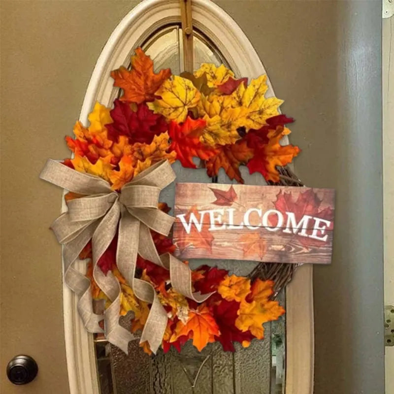 🔥Last Day 70% OFF🍁Handmade Farmhouse Fall Wreath For Front Door