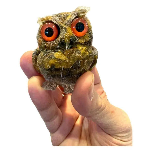🦉Handmade Natural Crystal Gemstone Owl🎁💎