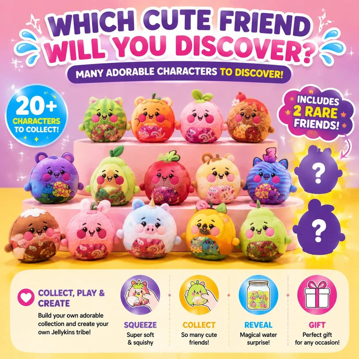 🎉✨ Surprise Reveal Squishy Characters | The Water Reveal Toy That Brings Magic To Life