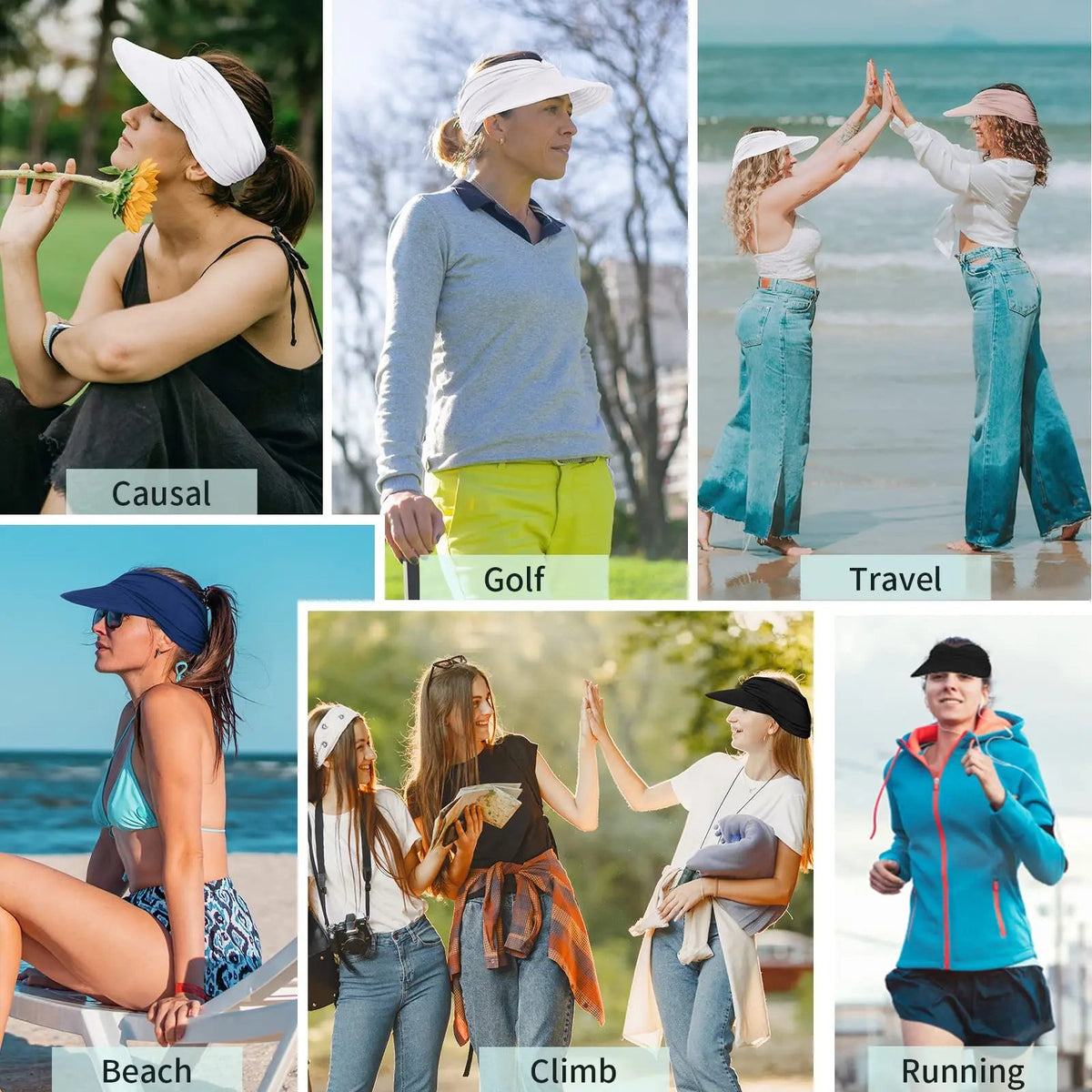 🎉Women's UPF 50+ UV Protection Sun Visor Hat