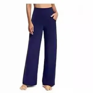 Woman's Stretch Wide Leg Pants Yoga Pants with Pockets