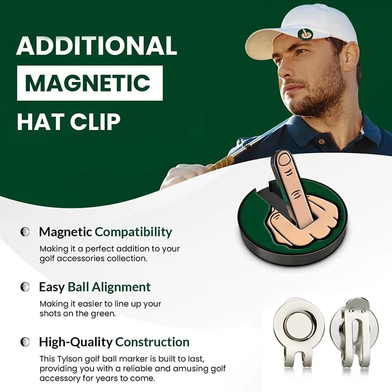 🔥Last 4 hours Sale: Save 50% -🎅Funny Creative Golf Ball Marker Hat Clip