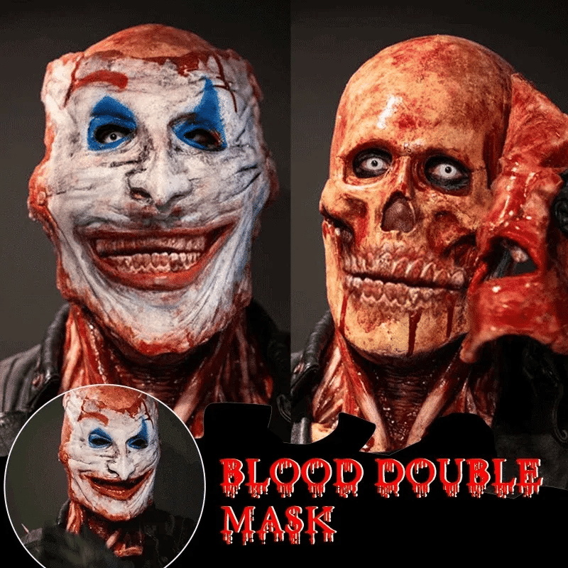 🎃Early Halloween 60% OFF - 💀Blood Double Mask🔥🔥