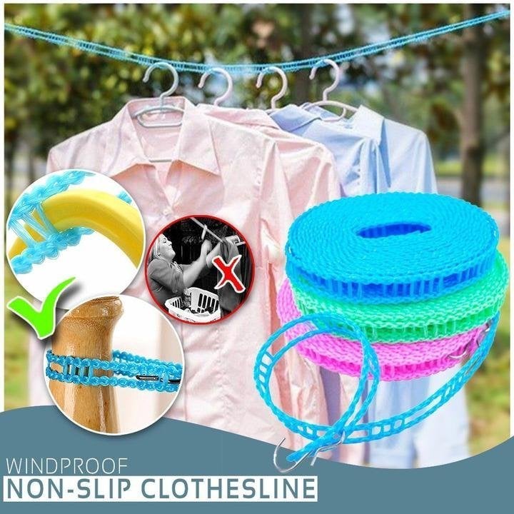 Portable Windproof Laundry Clothes Drying line(5M/16.4FT)-BUY 5 GET 5 FREE & FREE SHIPPING