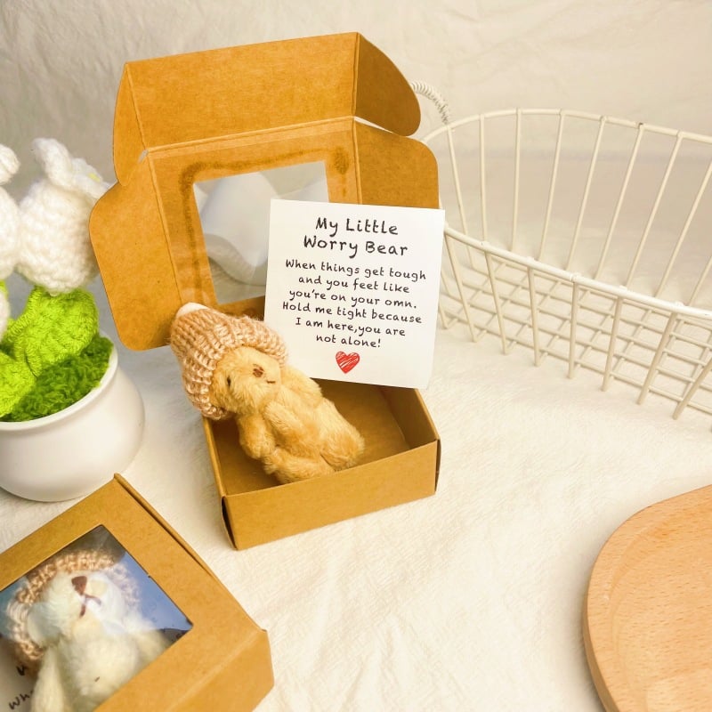 🔥Last Day: BUY 3 GET 1 FREE - 🎁Handmade Mini Plush Teddy Bear in Box