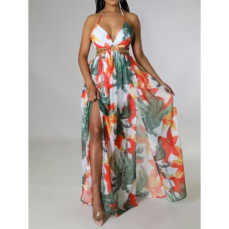 Floral Spaghetti Strap Dress