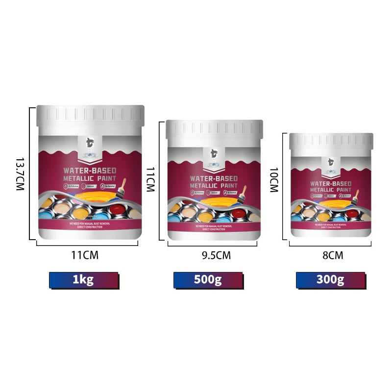 🔥HOT SALE🔥⏳Time-Limited Special⏰Rust Converter Metallic Paint – One coat stops rust, no sanding, no fumes. Dries to a sleek metal finish. Perfect for garden tools & gates. 🔨🛡️