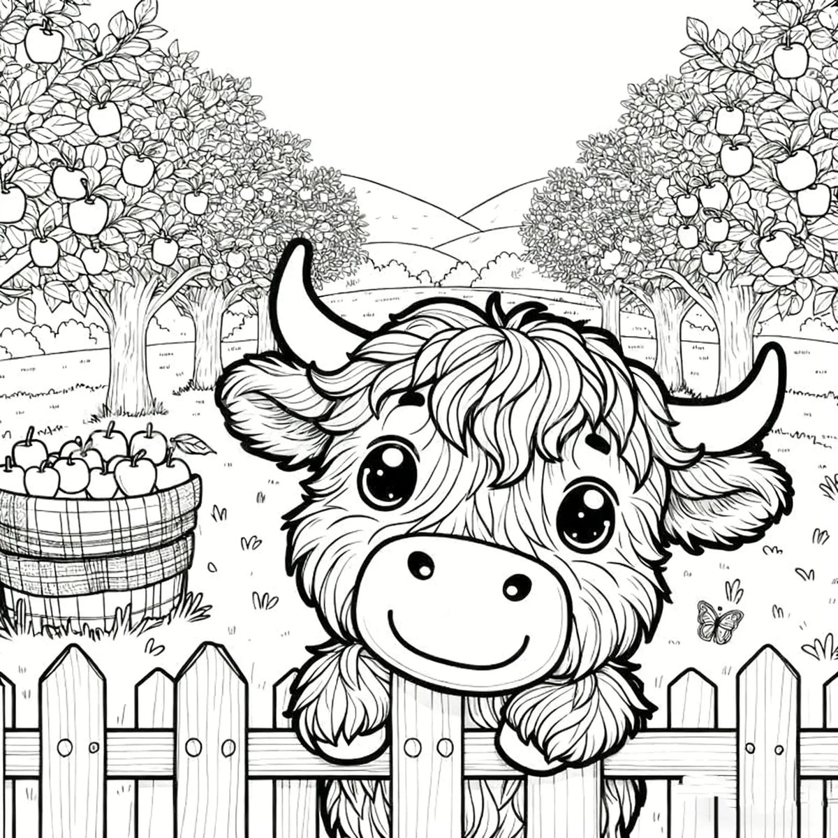 🔥Last Day 49% Off🐮Highland Cow Coloring Book