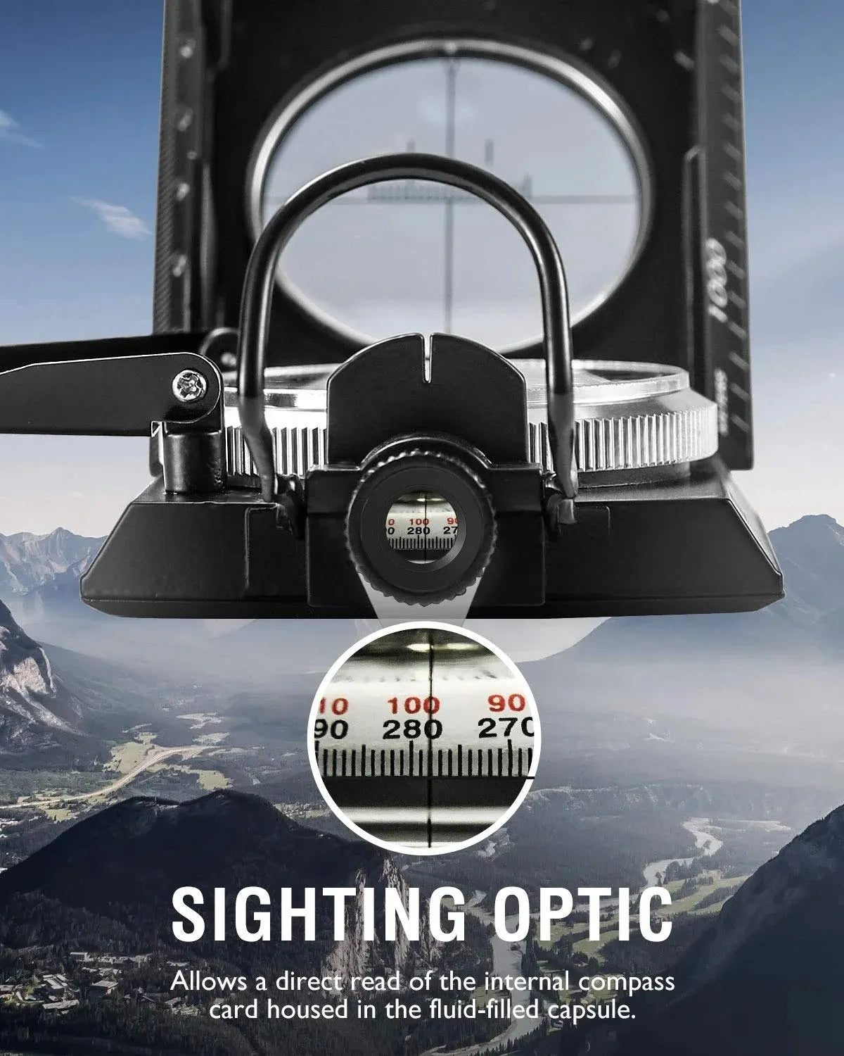 🎉Multifunctional Military Aiming Navigation Compass Compass