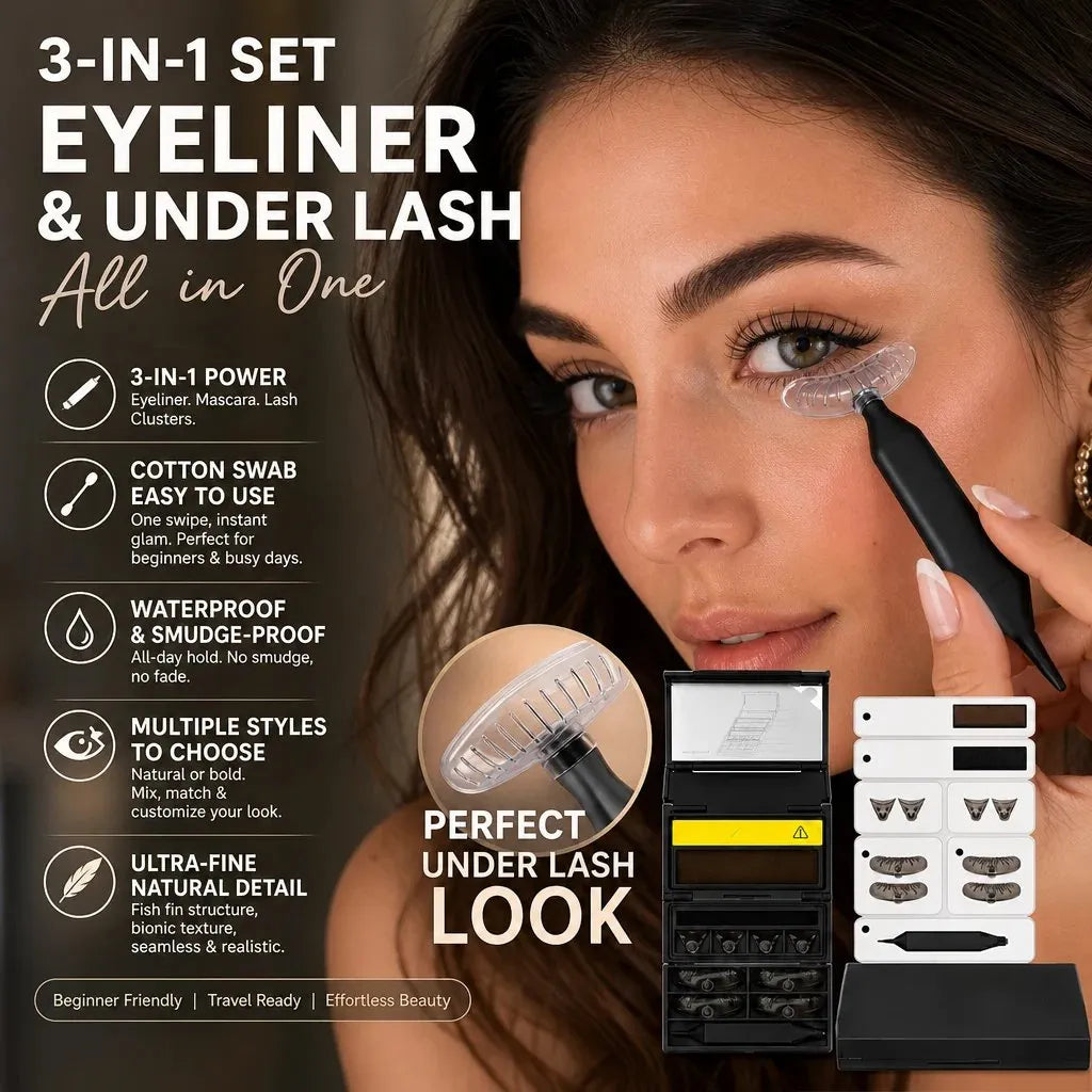 🔥HOT SALE🔥3-in-1 Kit: Eyeliner and Lower Lash Stamp