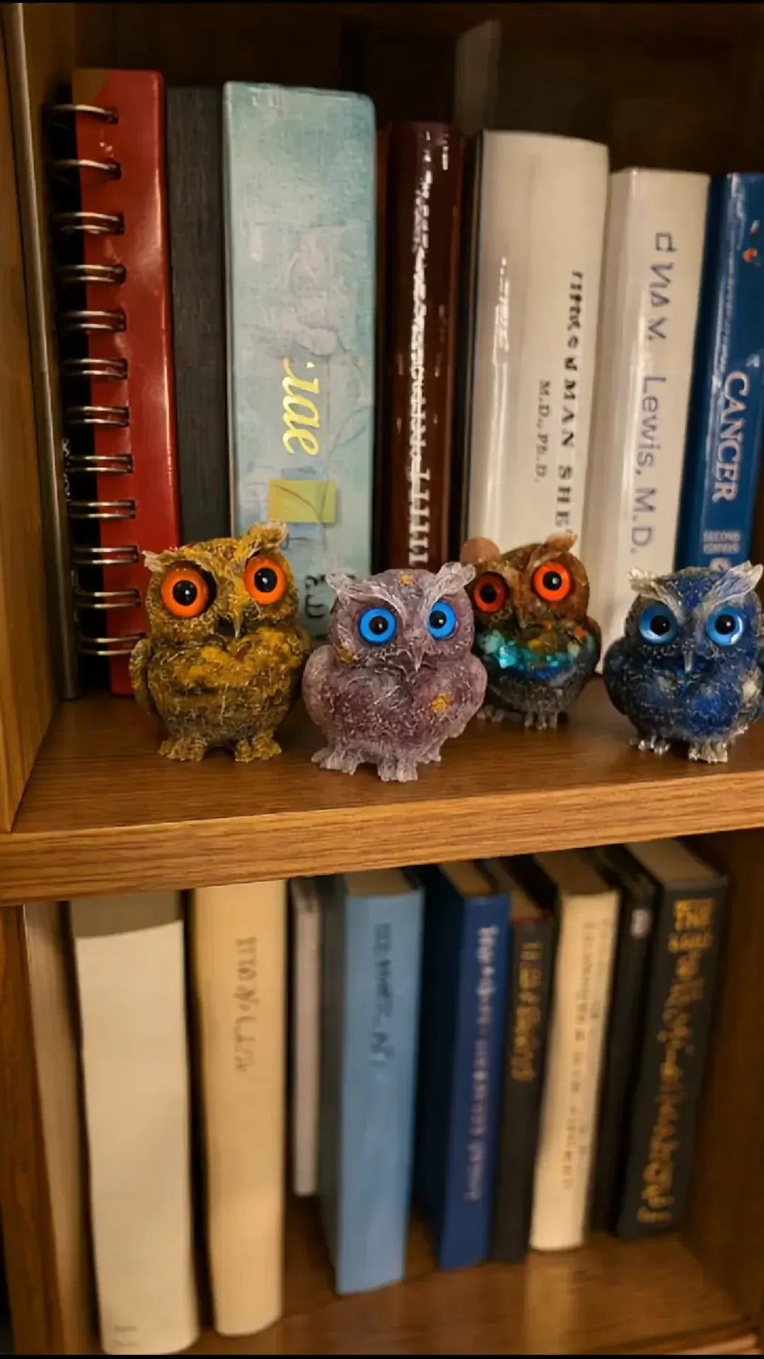 🦉Handmade Natural Crystal Gemstone Owl🎁💎