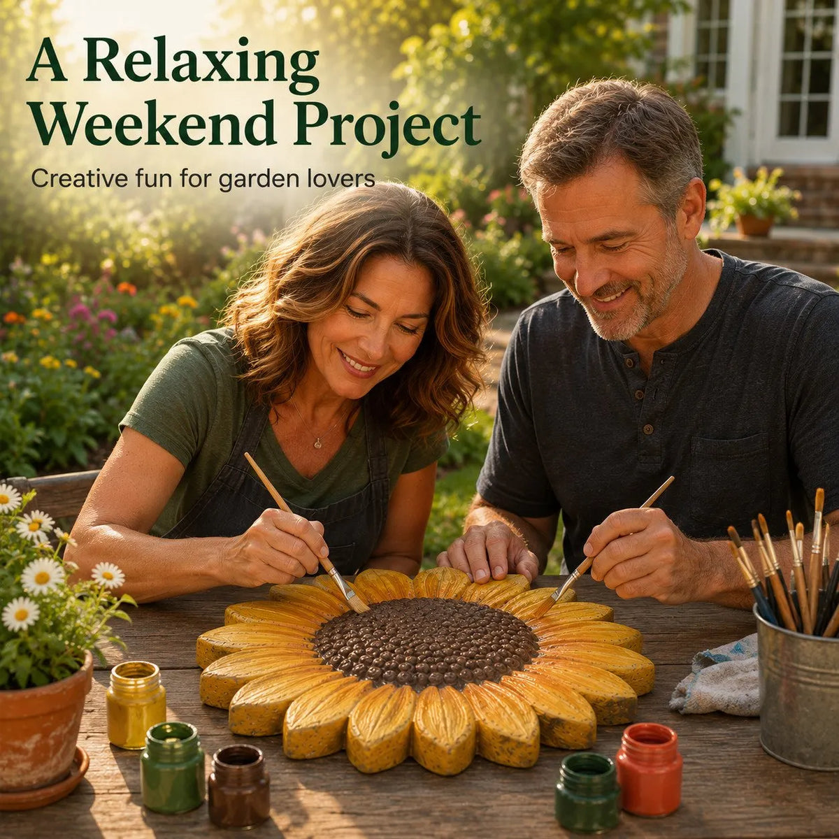 🔥HOT SALE🔥💥 LAST DAY 49% OFF - 🌻 Reusable Sunflower Stepping Stone Mold (📦Buy 2 Free Shipping)