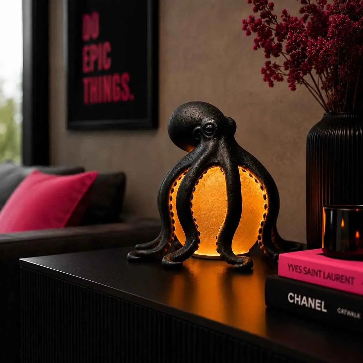 🔥HOT SALE🔥Only $29.99 This Week🌟🐙 Ocean Sculpture Octopus Ambient Table Lamp