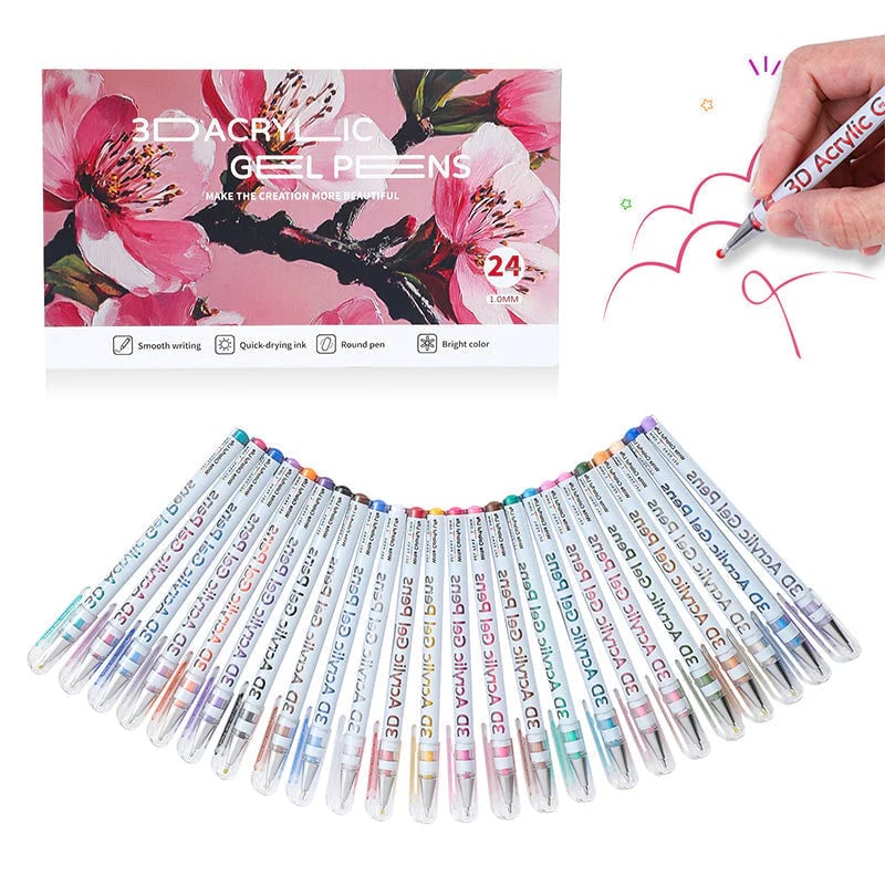 🎉✨Multi-Color Gel Pen Set for Drawing & Coloring