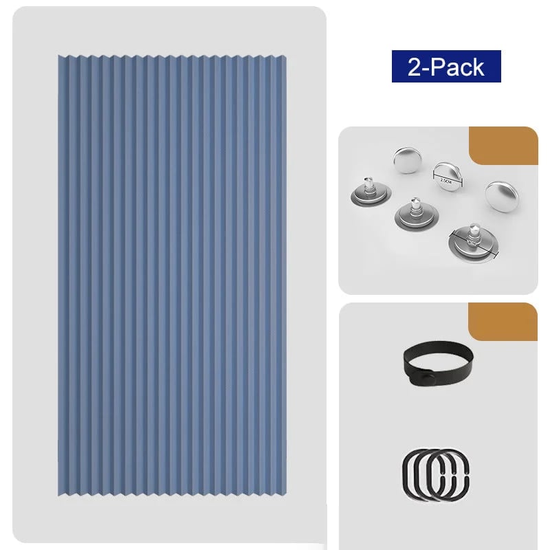🔥 HOT SALE 🔥⏰🔥LIMITED TIME 49% OFF! ⭐No-Drill Magnetic Accordion Door Curtain