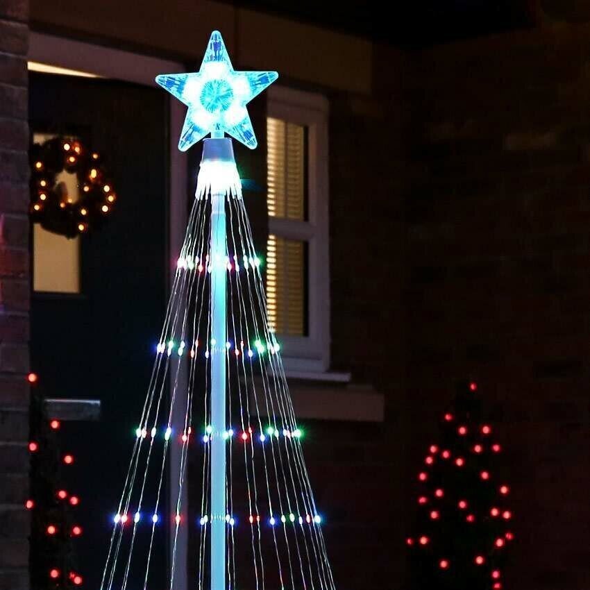 16.4FT MULTICOLOR LED ANIMATED OUTDOOR CHRISTMAS TREE LIGHTSHOW(Christmas tree free)