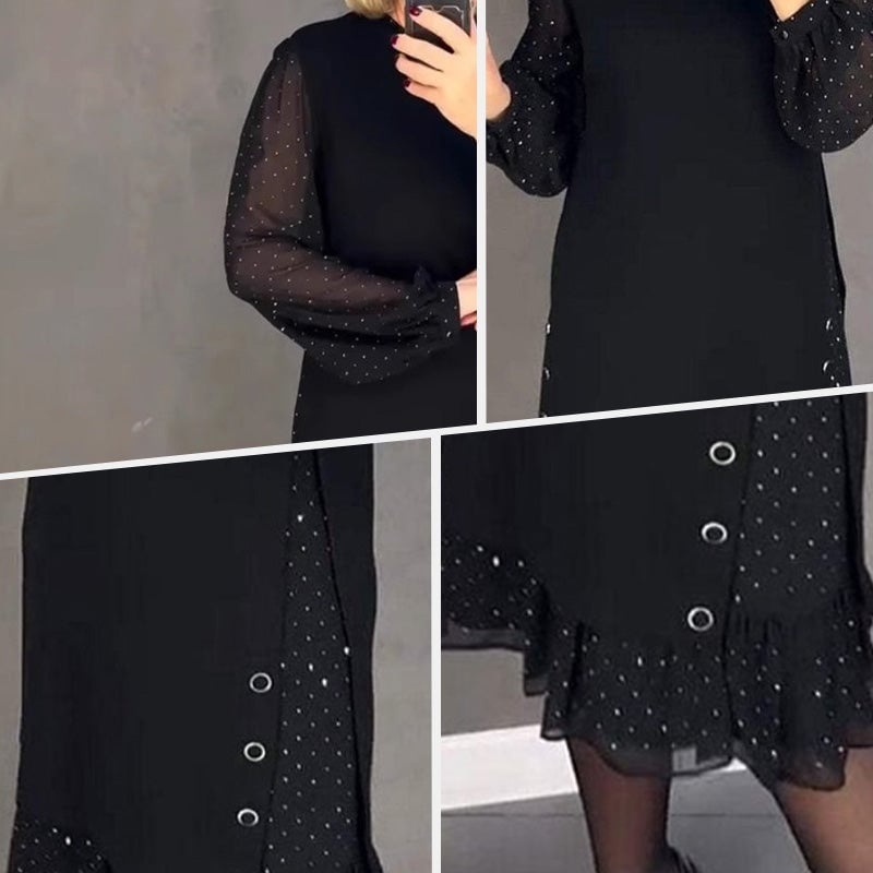 👗To lead the plus-size fashion: comfortable dress charm bloom💋