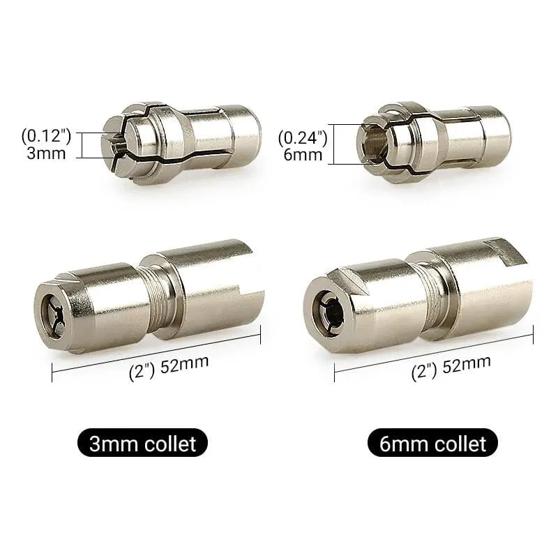 🎉Angle Grinder Conversion Kit 🔧 3mm/6mm Dual Collet – 100-type angle grinder Adapter for Carving & Polishing