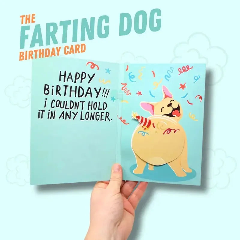 🎉 Farting Dog Birthday Card