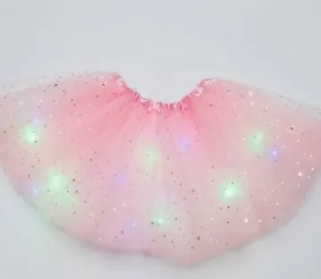 🎉🌟 Princess Glow LED Skirt | Soft, Safe & Stretchy for All-Day Play– Last Chance at This Price!