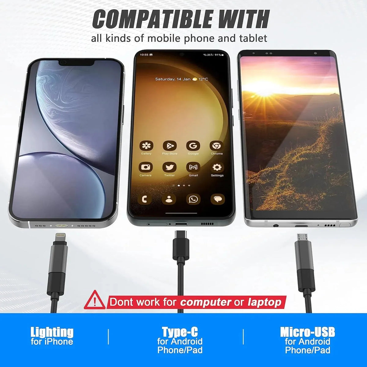 🎉🔎 Plug-and-Play Endoscope Camera - Compatible with Android & iPhone & ipad for Direct Connection