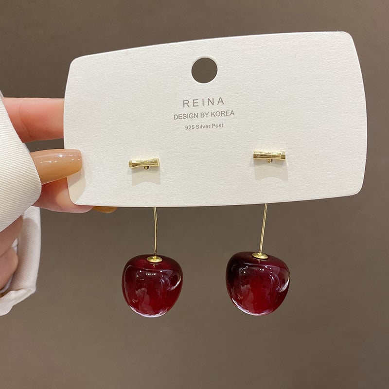 Cherry Blossom Delight: Pure Elegance in Earrings