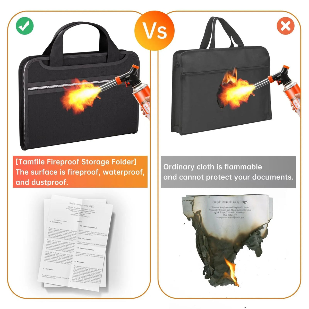 🔥HOT SALE🔥🔥 Fire-Resistant Document Organizer – Waterproof Accordion File Folder 💼