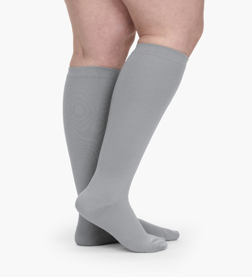 Widened Compression Stockings For Pain Relief