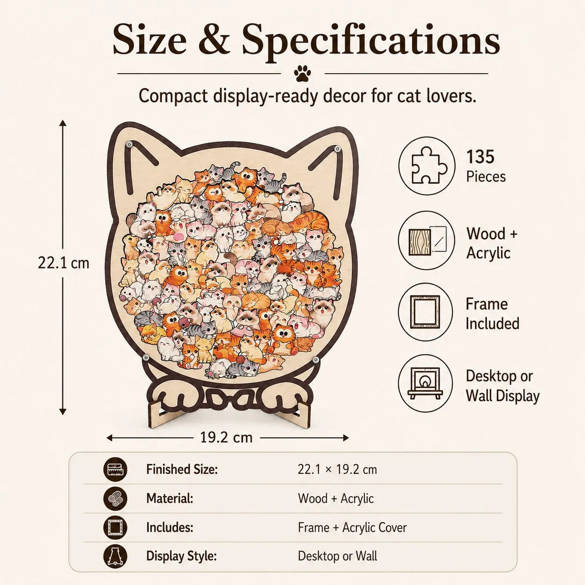🔥Last Day 49% OFF - 🐶🐱Wooden Dog Jigsaw Puzzle