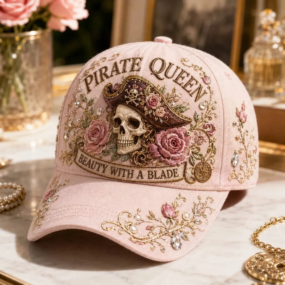 🏴‍☠️ Pirate Legend Embroidered Baseball Cap | Vintage Nautical Skull Adjustable Hat for Halloween, Travel & Everyday Wear