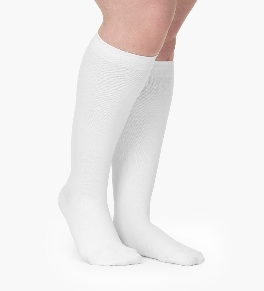 Widened Compression Stockings For Pain Relief