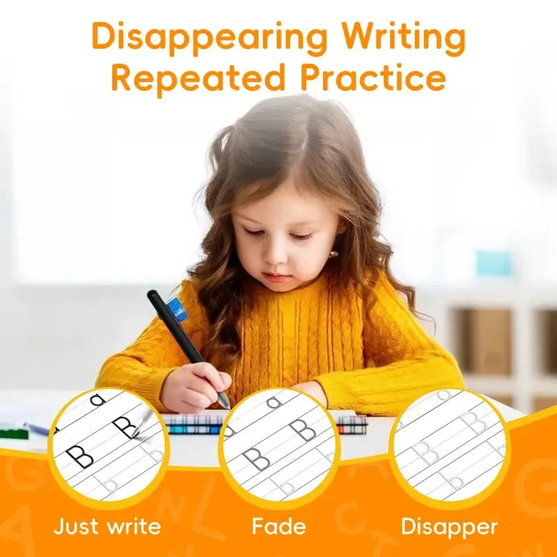 🔥Last Day 50% OFF ✏️📚 Magic Reusable Handwriting Workbook Set for Kids (6 Books)