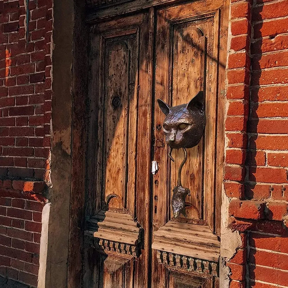 Cat Mouse Door Knocker