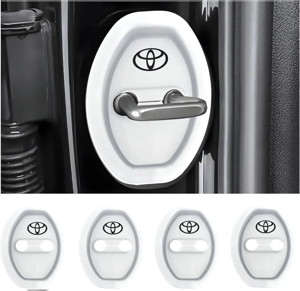 Eptchn Universal Silicone Car Door Covers Protector (4 PACK)