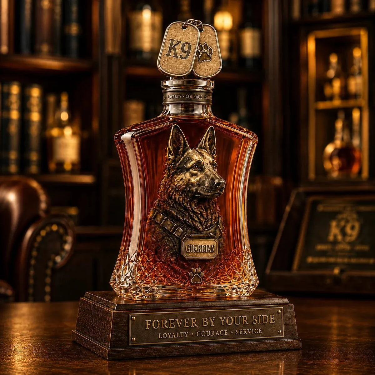 🔥HOT SALE🔥🐕🐾Guardian K9 Service Legacy Whiskey Decanter Set