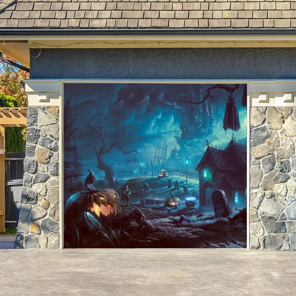 🔥💖Halloween Garage Door Decoration