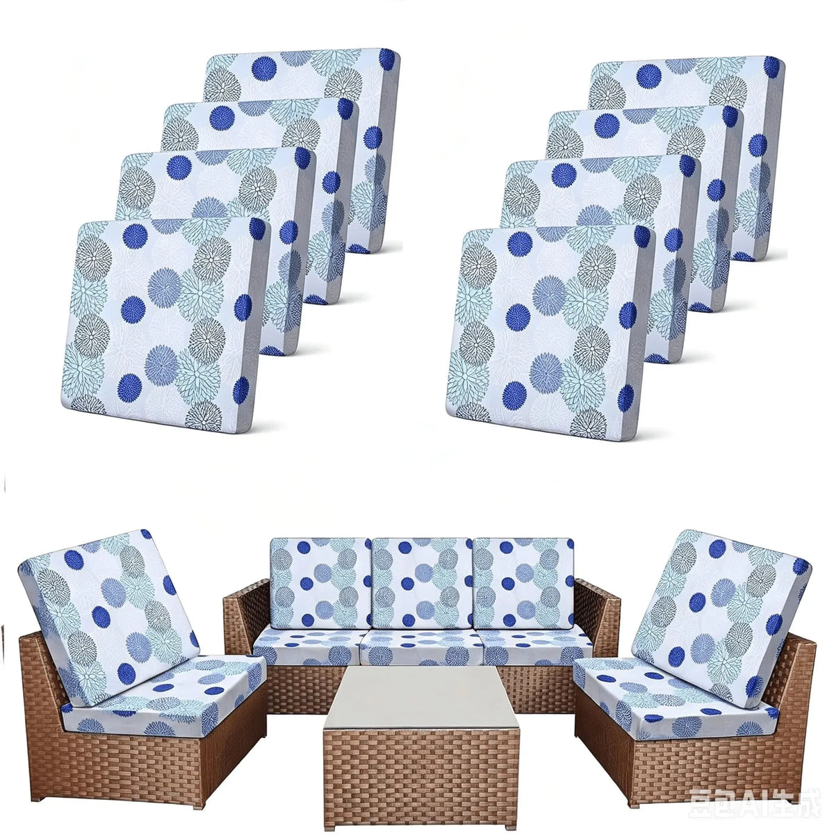 🔥HOT SALE🔥🛋️ Outdoor Patio Sofa Cushion Covers 🔥Free Shipping Worldwide