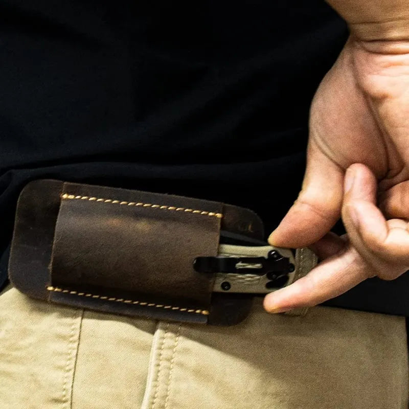 Leather Knife Sheath for Belt