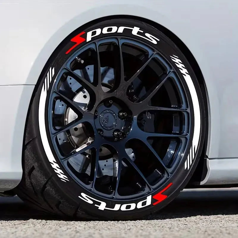 3D Racing Tire Lettering Kit-Suitable for cars and motorcycles