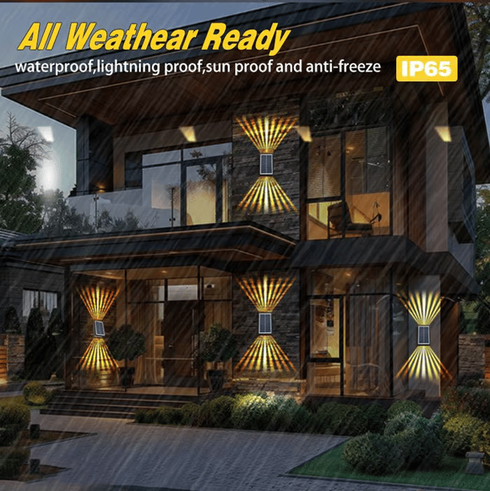 Solar Wall Lights Outdoor Light Waterproof