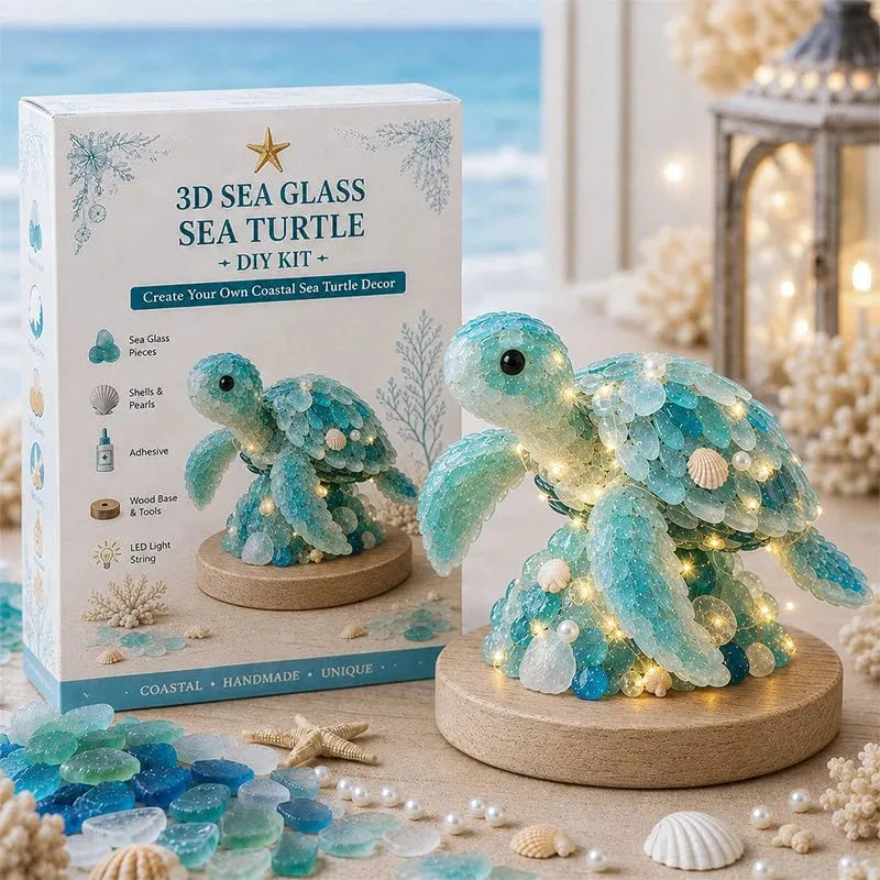🎉 -DIY 3D Sea Glass Art Kit🌊✨