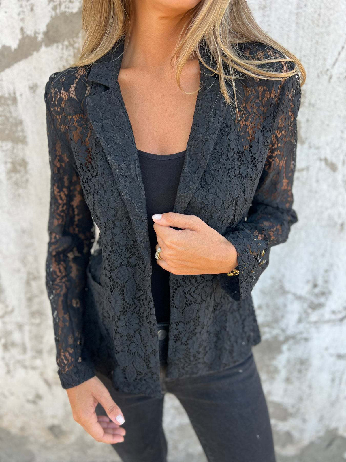 Blazer made of continuous lace mesh (Buy 2 Free Shipping)