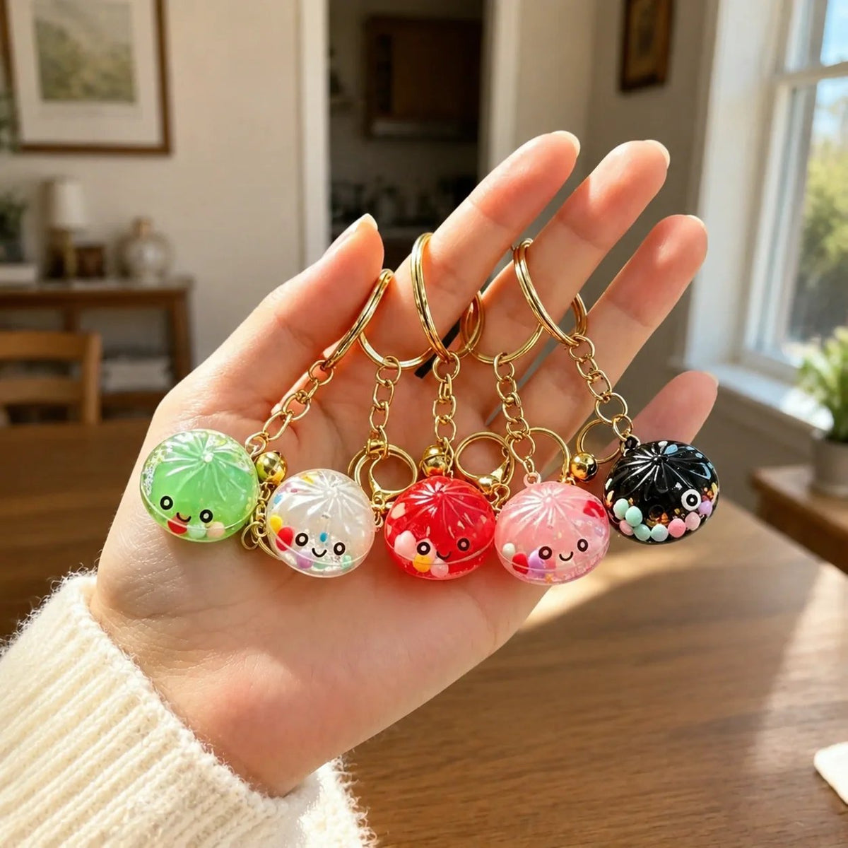 🎉🔥49% OFF 🔥Glow In The Dark Kawaii Bao Bun Keychain